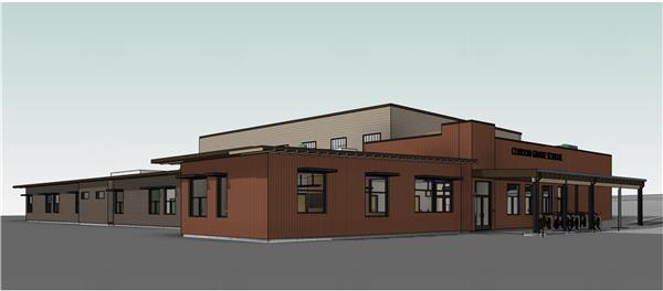 Rendreing of proposed new Condon Elementary School building
